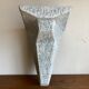 Console murale brutaliste en bois peint 1970