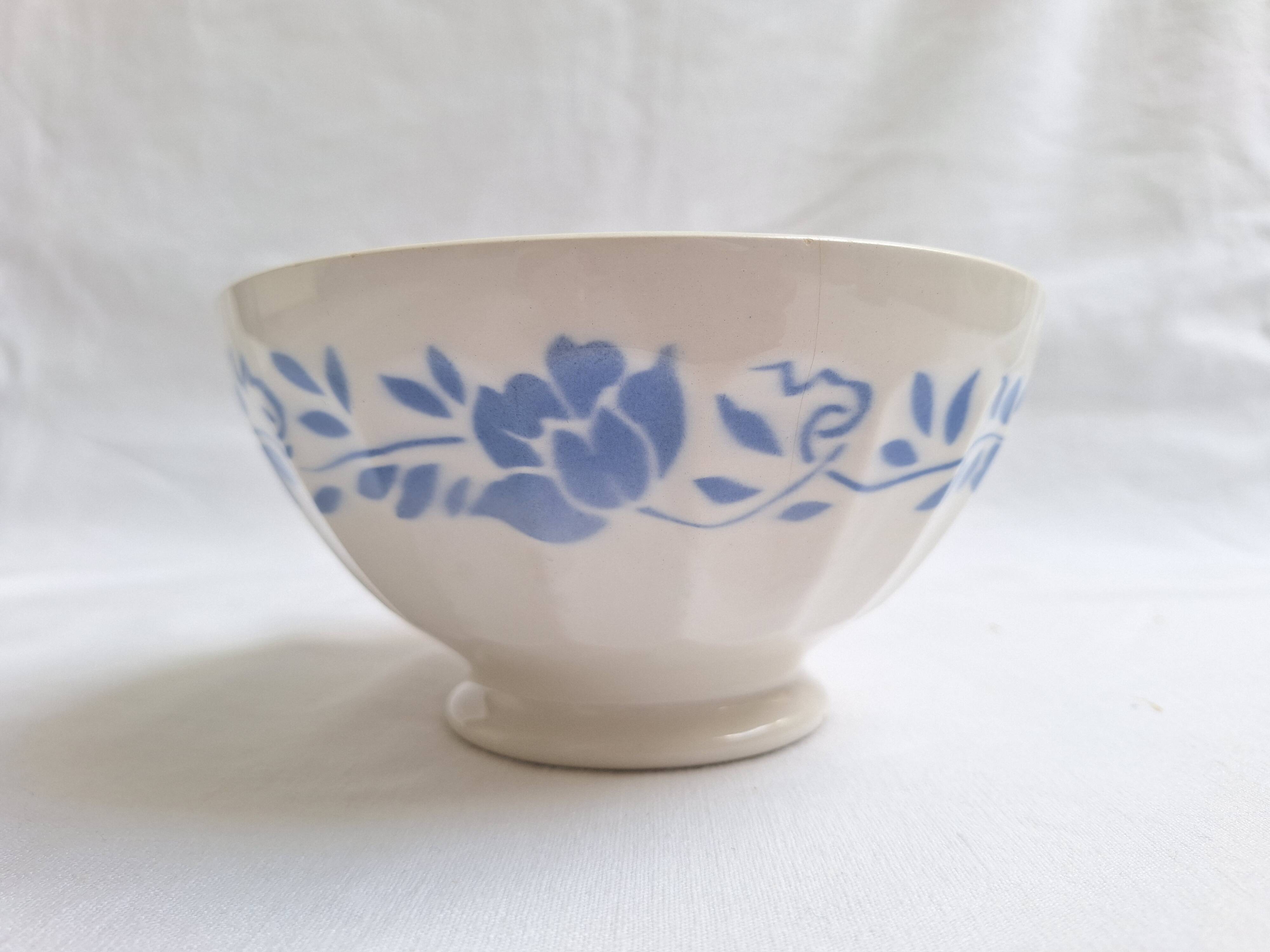 Blue and white vintage bowl