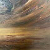 Georgina Cross tableau bouquet of flowers oil on panel