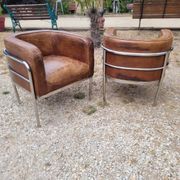 Vintage leather armchairs