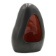 Free-form black signed candle holder, 1960s