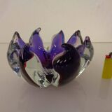 Large Italian bowl in purple Murano glass, 1960s