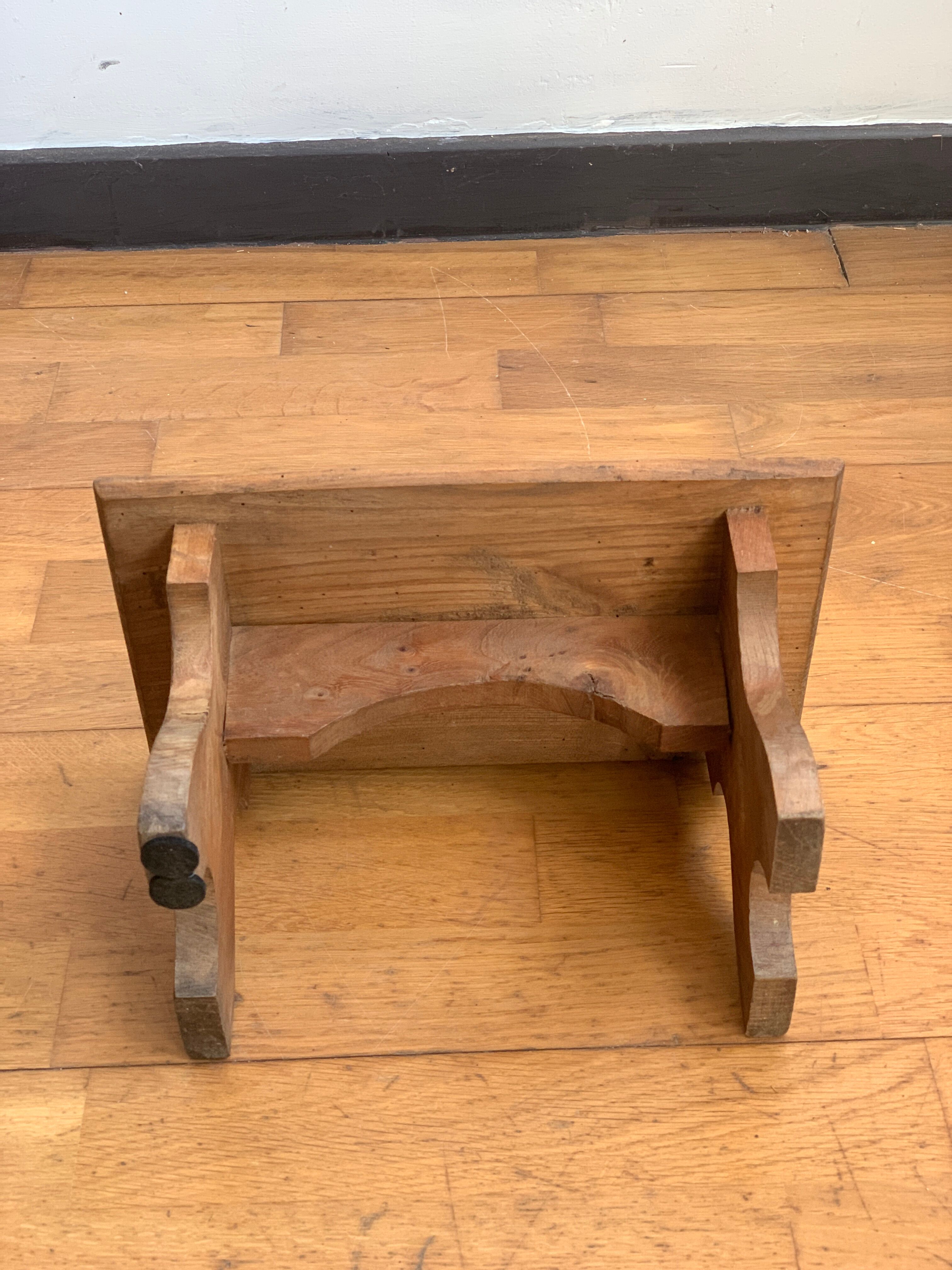 Wooden foot step