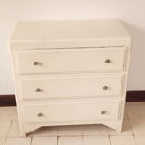 White chest of drawers 50s