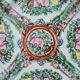 Antique plate made of Macao porcelain, hand-decorated.