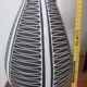 Vase Schlossberg vintage, années 1960/1970 – Graphisme noir et blanc