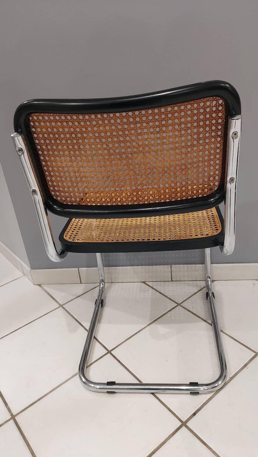 Suite de 6 chaises modèle Cesca B32 par Marcel Breuer vintage 1993