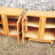 2 old bedsides table in blond wood