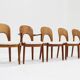Vintage Danish Dining Chairs by Niels Koefoed 1960s, Set of 5