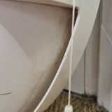 Round tilting mirror with light from 1970 (62cm)