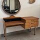 Coiffeuse scandinave vintage en teck, années 60