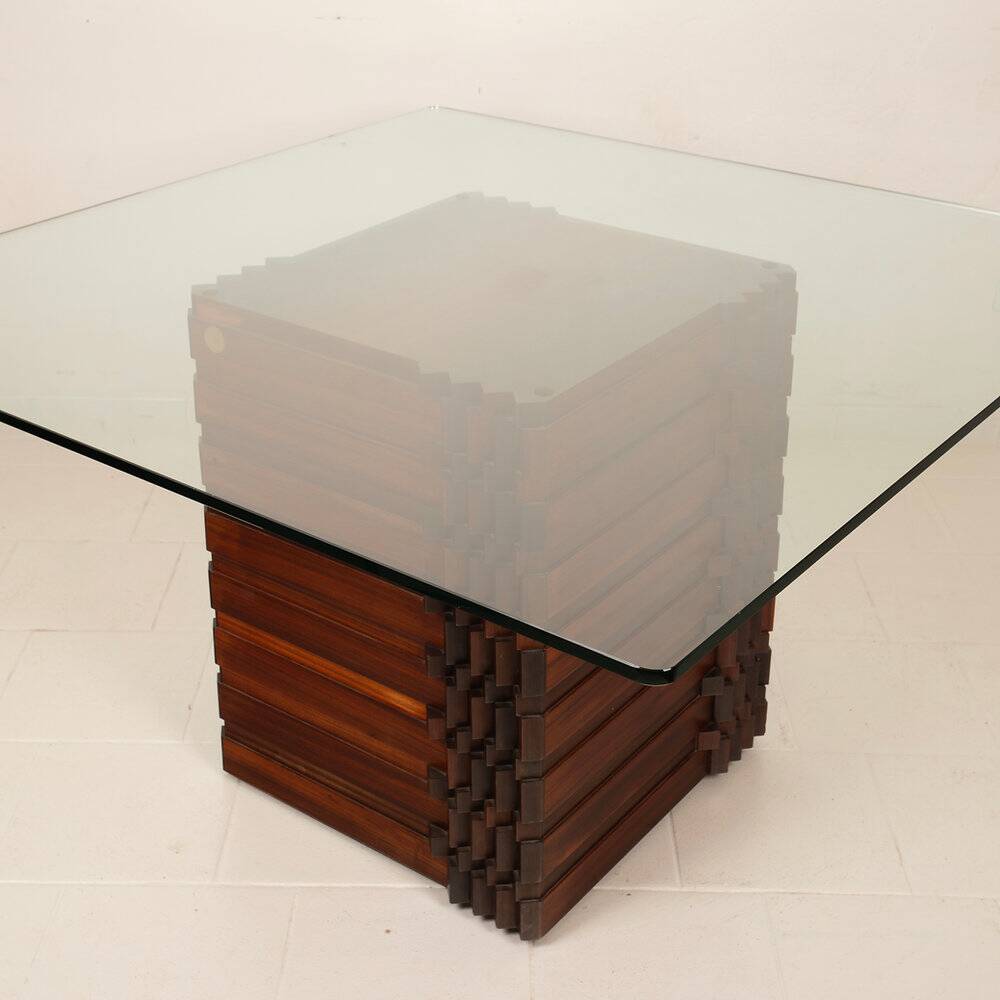 Table Diamante Scultura 99 par Luciano Frigerio pour Frigerio di Desio 1970
