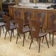 Ensemble de 8 chaises Baumann modèle “Gentiane” Henri Julien 1960’s