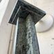 Set of 4 marble columns or pedestals.