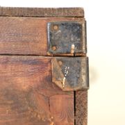 Wooden pre-war box with metal handle