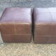 Poufs cuir