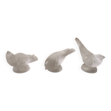 Sculpture of Birds in Molded Glass, Art Deco Bohemian Style, Lalique Sabino