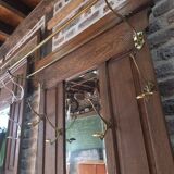 Vestiaire porte manteau ancien en chêne massif