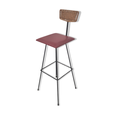 Tabouret de bar par Maria Witzemann pour Erwin Behr, Allemagne 1950
