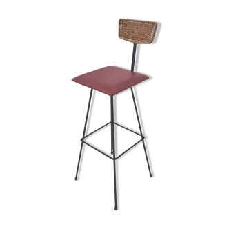 Tabouret de bar par Maria Witzemann pour Erwin Behr, Allemagne 1950