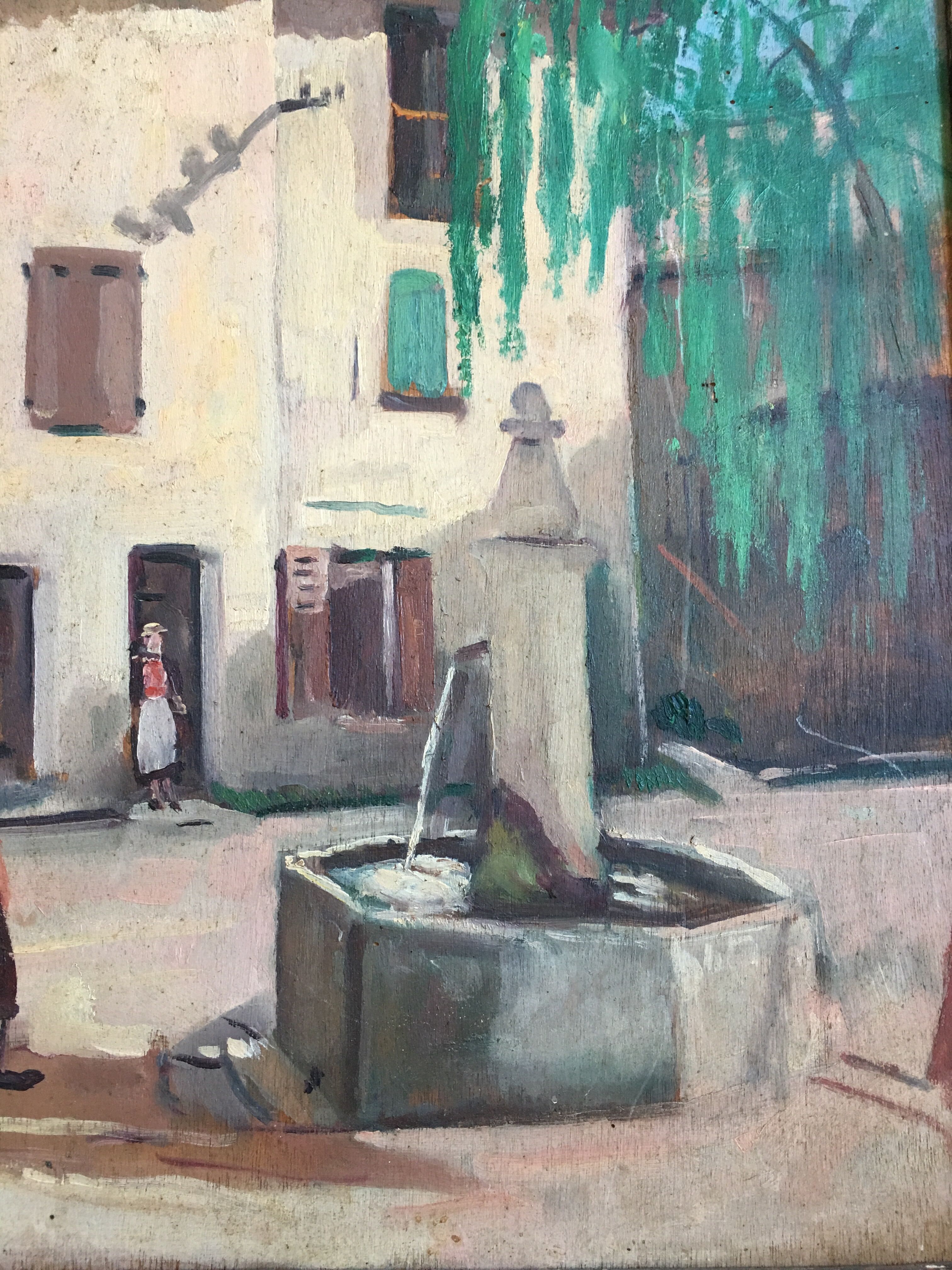 Oil on panel Hyppolite Tavernier