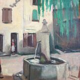 Oil on panel Hyppolite Tavernier