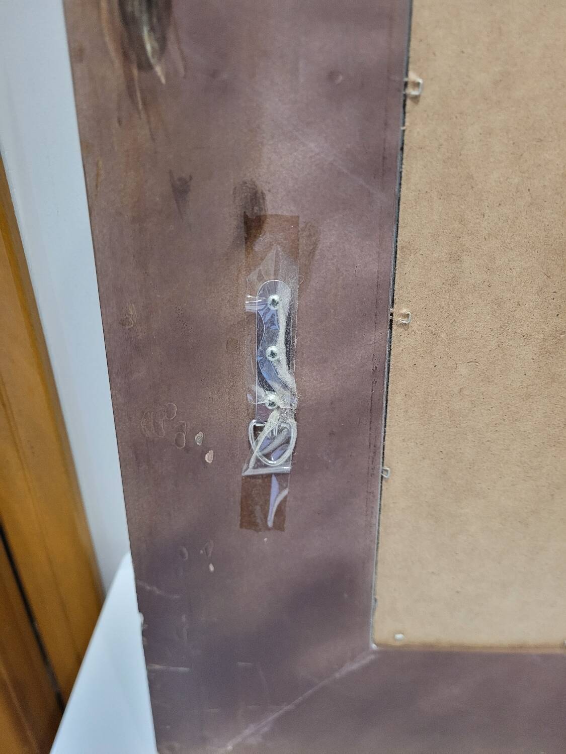 Golden wooden mirror