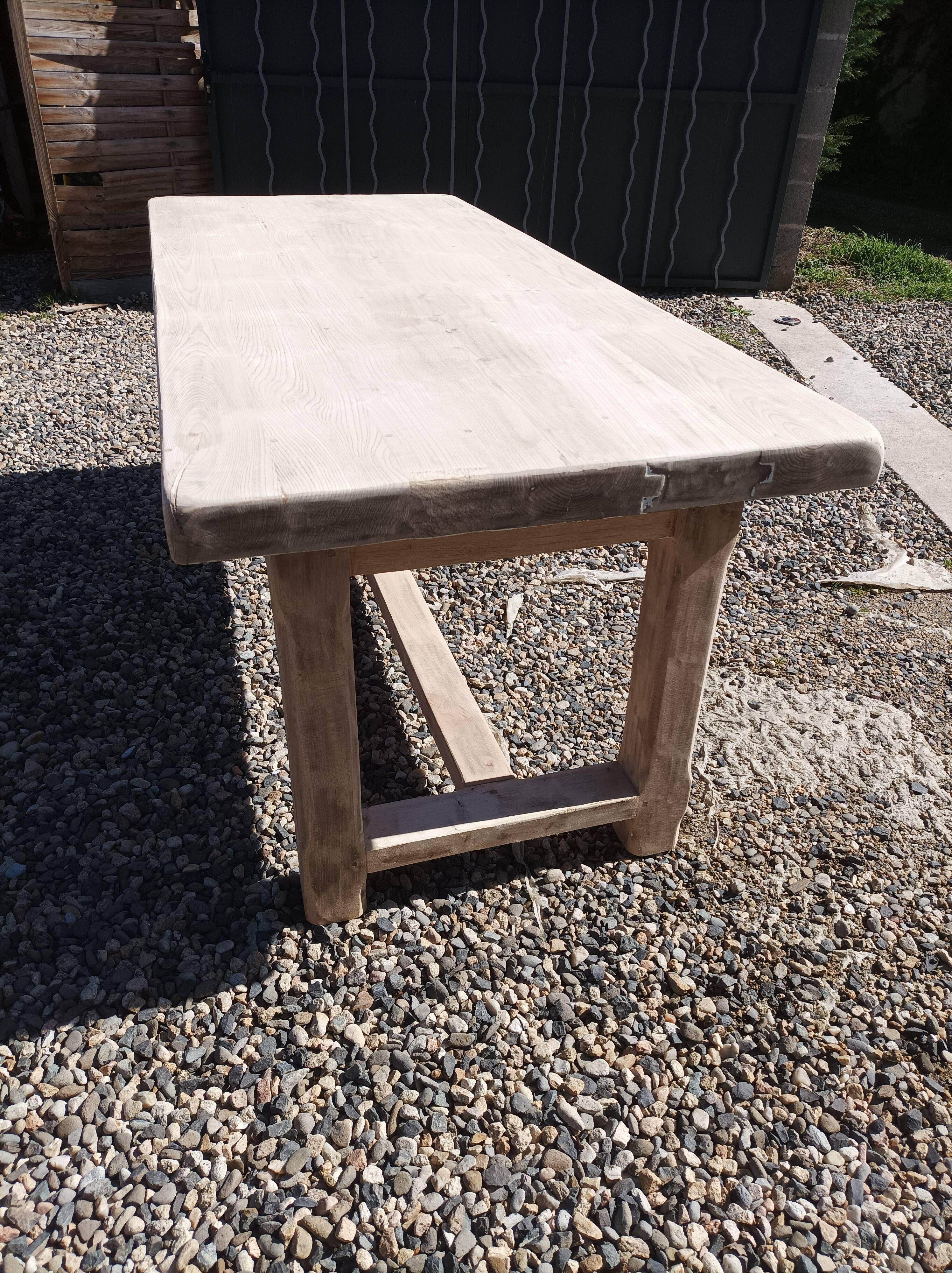 Beech farmhouse table