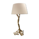 Lampe vintage ondulée de forme libre, abat-jour bouclé