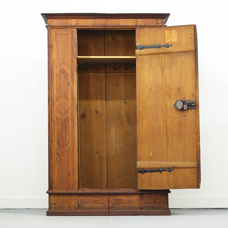 Painted Folk Art Bridal Cupboard