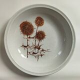 Sarreguemines stoneware hollow dish "Thistles"