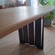 Oak and steel design table