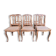 Suite of 6 Louis XV style chairs in cannage