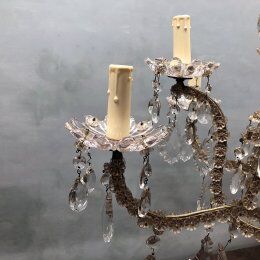 Lustre 10 branches pampilles