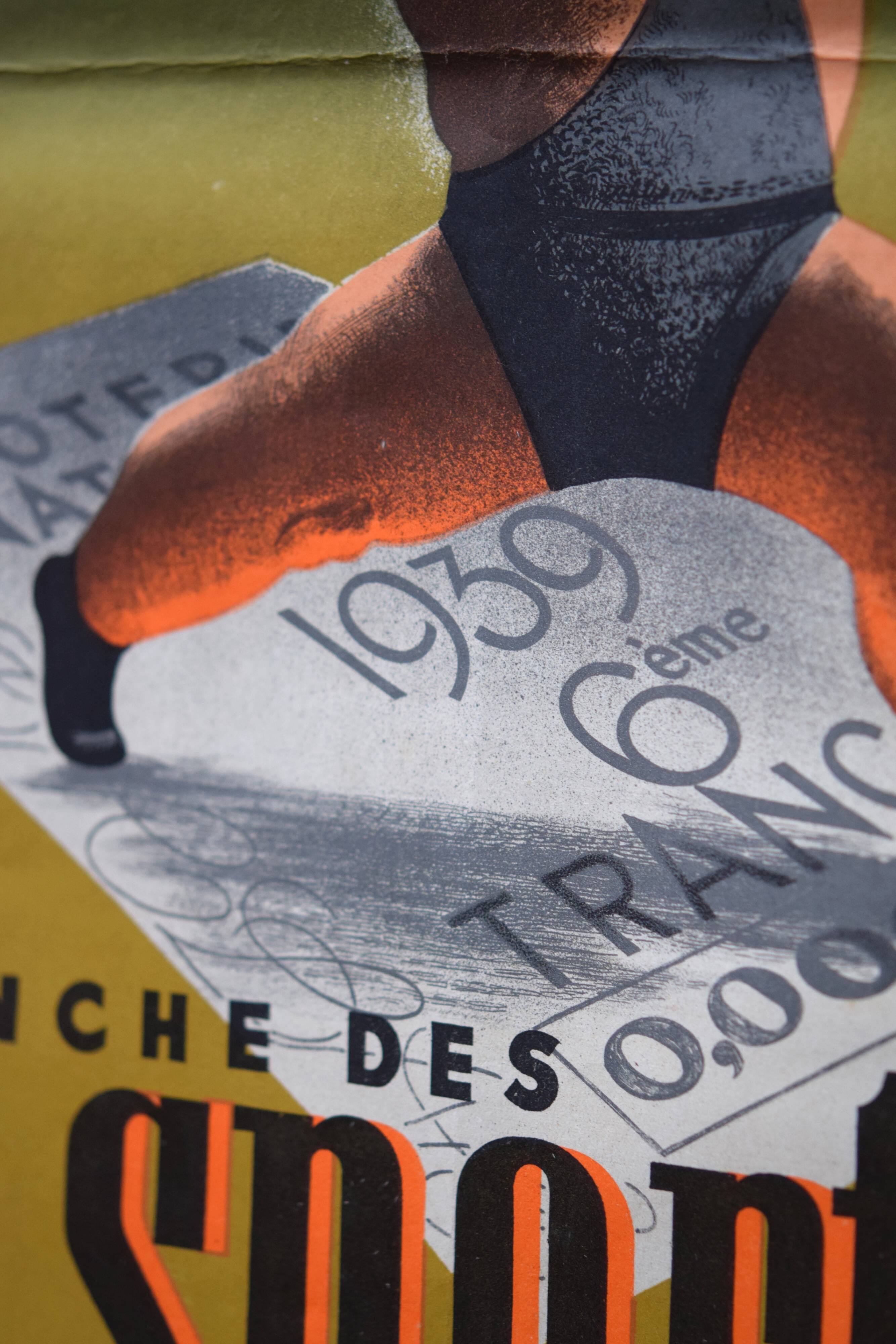 1939 National Lottery Poster "Sports Slice"