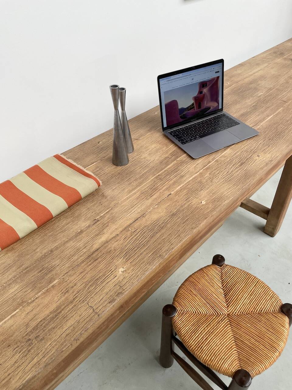 Oak console farm table 3m