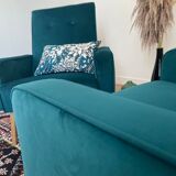 Duo of armchair back-of-year 50/60, restored