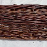 Panier en châtaignier tressé ancien