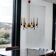 Vintage Opaline Glass Brass Chandelier 1950’s