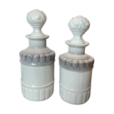Old ceramic apothecary bottles