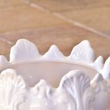 Antique cachepot, 19th century, 1873, in earthenware with baroque decoration