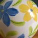 Hand-decorated round flower vase