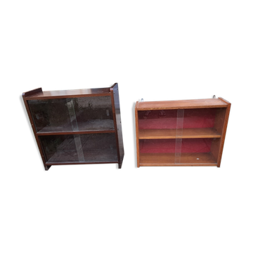 Lot de vitrines vintage