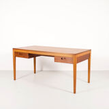 Scandinavian minimalist desk exotic wood 60's