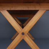 Scandinavian pine dining table 1960s