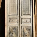Double Door In Carved Walnut 19th Century