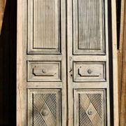 Double Door In Carved Walnut 19th Century