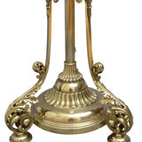 Victorian Brass Floor Standard Lamp par R. W. Winfield, Birmingham