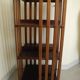 Old pivoting bookcase 3 shelves vintage furniture old furniture