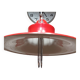 Suspension, red and white metal chandelier from the 70s